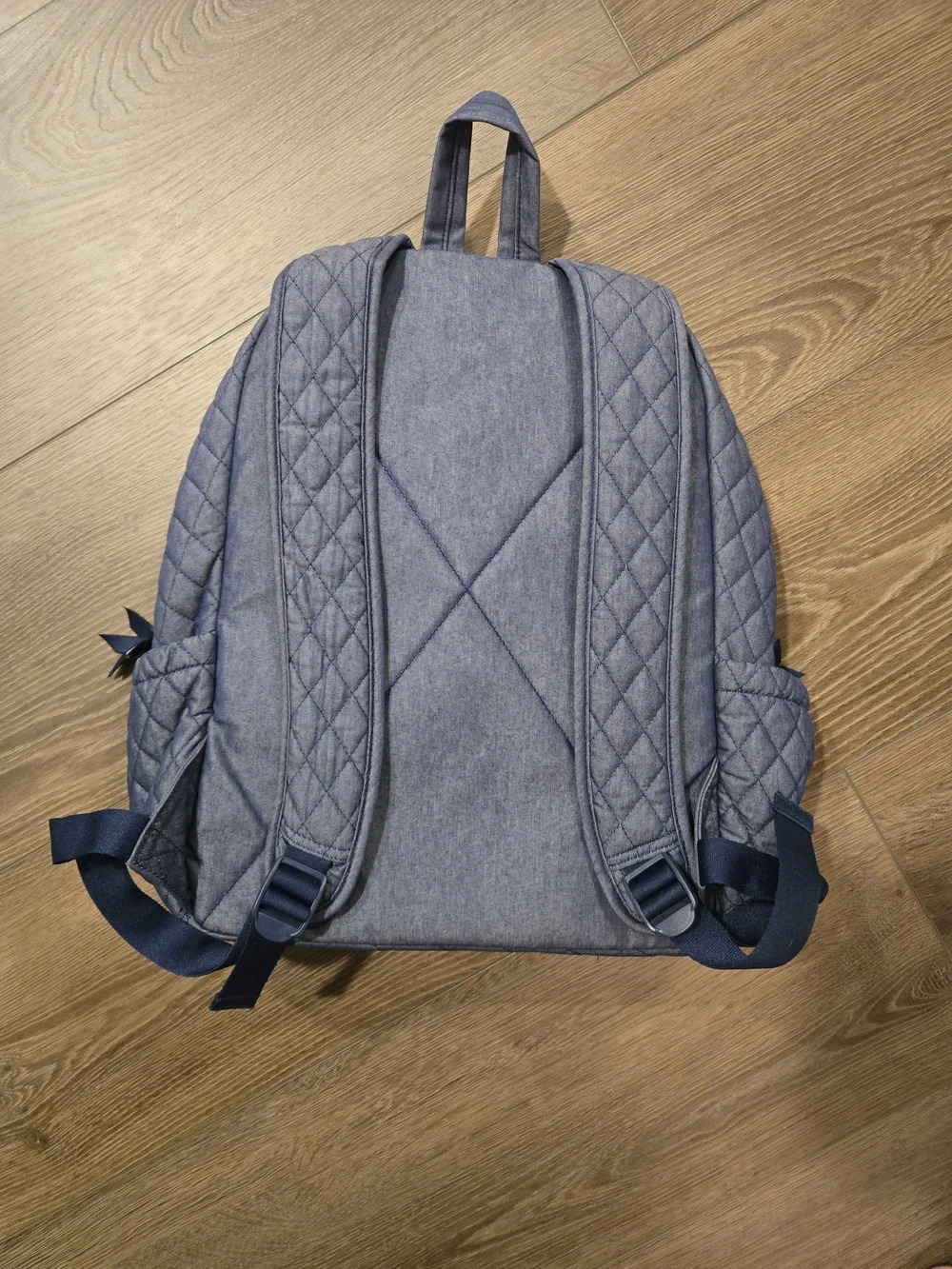 Vera Bradley Quilted Light Gray Backpack